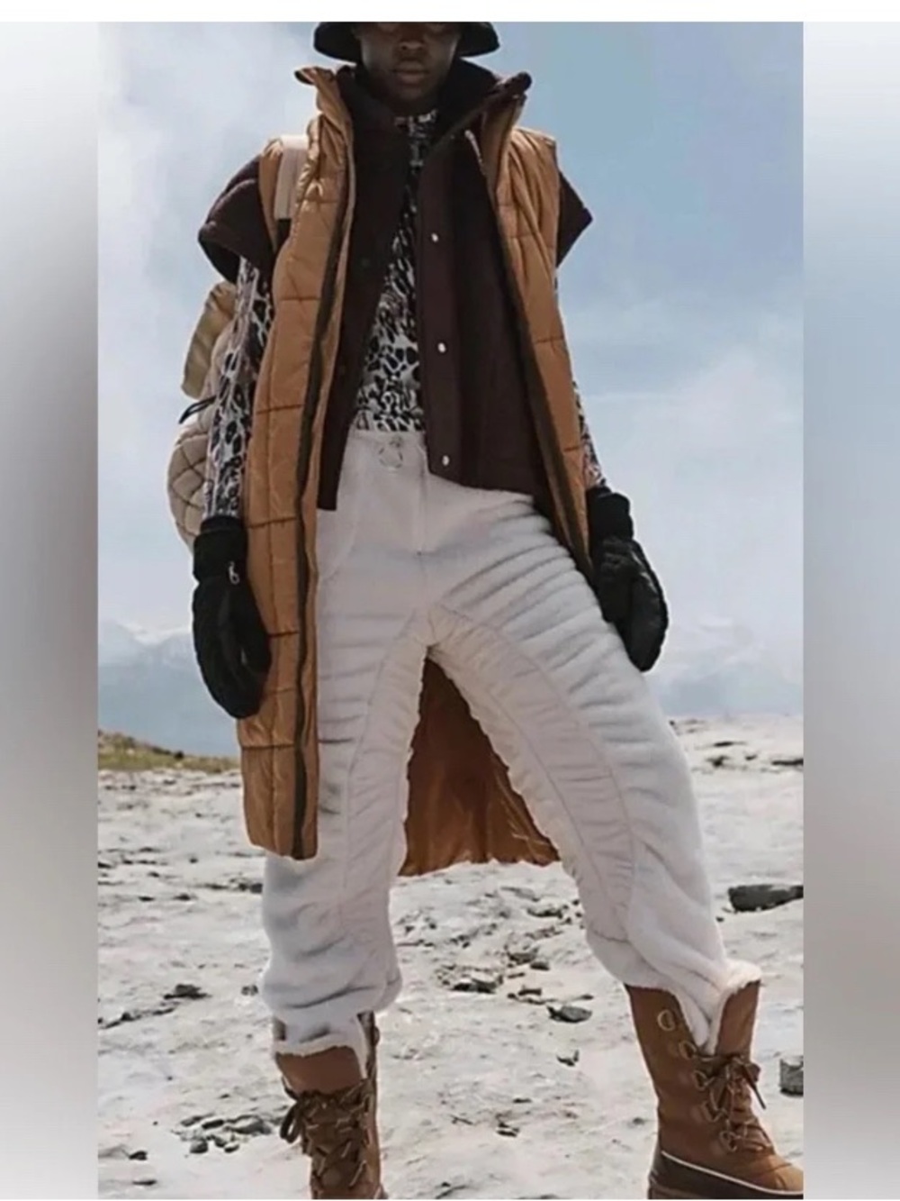 FP Movement by Free People Sundown Fleece Sherpa Jogger Sweatpants MSRP 168 NWT
